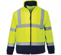 Portwest Hi Visibility 2-Tone Fleece Yellow/Navy Size: 2XL Colour: Yel 2XL