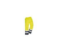 (Yellow/Navy, XXL) Portwest Hi-Vis Two Tone Traffic Trousers
