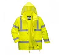 Portwest Hi-Vis 4-in-1 Traffic Jacket, Size: M, Colour: Yellow, S468YERM