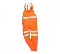 Portwest Hi Visibility Bib & Brace Coverall GORT Orange - Inside L L 31"