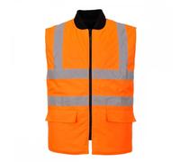 Portwest Hi Visibility Bodywarmer Orange Size: L Colour: Orange, Size: L