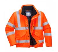 Portwest Hi Visibility Bomber Jacket Orange Size: 5XL Colour: Orange, 5XL
