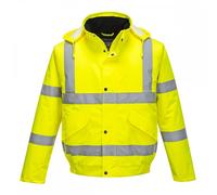 Portwest Hi Visibility Bomber Jacket Yellow Size: 4XL Colour: Yellow, 4XL