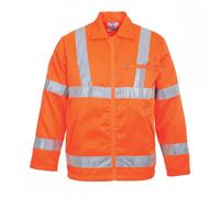 Portwest Hi Visibility Poly-Cotton Jacket RIS Orange Size: L Colour: O L