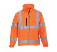 Portwest Hi Visibility Softshell Jacket Orange Size: 4XL Colour: Orang 4XL
