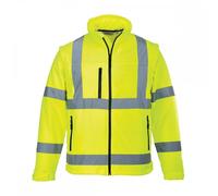 Portwest Hi Visibility Softshell Jacket Yellow Size: L Colour: Yellow, L