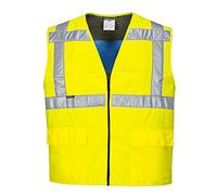 Portwest High Vis Cooling Vest, Size: S/M, Colour: Yellow, CV02YERS/M