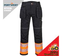 Portwest KX3 Ripstop Trouser, Size: 36, Colour: Black, T802BKR36