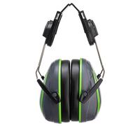 Portwest PW75 HV Extreme Ear Defenders Low Clip-On Grey/Green Colour: One Size