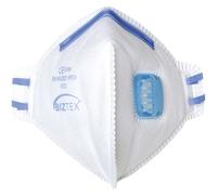 Portwest Individually Wrapped Fold Flat Valved Disposable Dust Masks Pack of 20