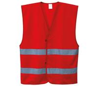Portwest Iona 2 Band Vest Red Size: 2XL-3XL Colour: Red, Size: 2XL-3XL 2XL-3XL