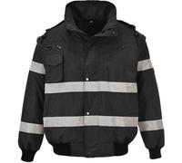 Portwest Iona 3 in 1 Bomber Jacket Black XL