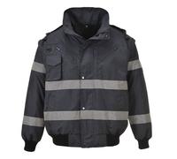 Portwest Iona 3in1 Bomber Jacket Navy Size: S Colour: Navy, Size: S S