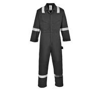 Portwest Iona Coverall Black Size: 2XL Colour: Black, Size: 2XL 2XL