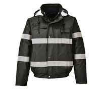 Portwest Iona Lite Bomber Jacket, Color: Black, Size: Medium, S434BKRM