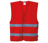 Portwest Iona 2 Band Reflective Safety Vest Red 2XL / 3XL