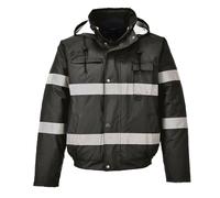 Portwest Iona Winter Bomber Jacket Waterproof Reflective S434