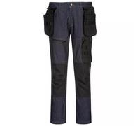 Portwest KX3 Denim Holster Trousers Work Slim fit Stretch Knee Pad Cargo Pockets