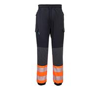 Portwest KX3 Hi-Vis Flexi Class 1 Jogger, Size: M, Colour: Black/Orange, KX341KORM