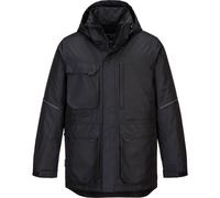 Portwest Parka Jacket KX3 KX36 Mens Black Size S