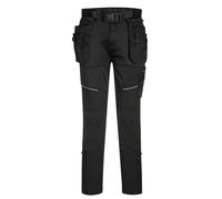 Portwest KX343 Men's KX3 Slim Fit Jogger Work Trousers Holster Pocket Black, M