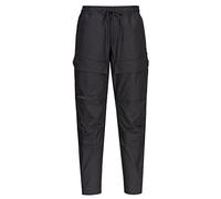Portwest KX345 Drawstring Mens Cargo Work Trousers Black, Large