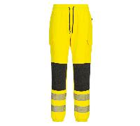 Portwest KX346 PW3 Hi-Vis Flexi Jogger Yellow/Black Waist: S Inside Le S 31"