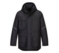Portwest KX360 - KX3 Winter Parka Jacket Durable Waterproof Coat - Black