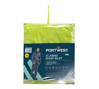 Portwest L440 Lightweight Waterproof Rainsuit - Jacket & Trousers Yellow S - 3XL