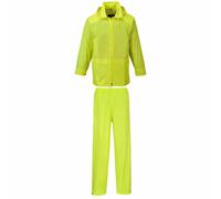 Portwest Essentials 2 Piece Waterproof Rain Suit Yellow XL