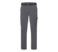 Portwest L711 Stretch Lightweight Combat Trousers Durable Polyester Elastane Blend Slim Fit Four Way Stretch Built In Belt Multiple Pockets UV Protection UPF 40, Regular, Metal Grey, 44