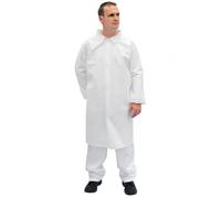 Portwest Lab Coat SMS 55g (50pcs) White Size: 2XL Colour: White, Size: 2XL