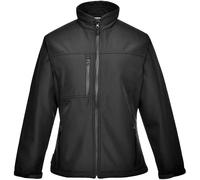 Portwest Charlotte Ladies Softshell (2L), Color: Black, Size: Large, TK41BKRL