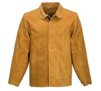 PORTWEST Leather Welding Jacket Flame Resistant Class 2 Protective Welders Coat