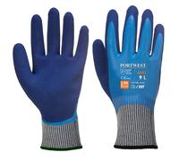 Portwest Liquid Pro HR Cut Glove, Size: M, Colour: Blue, AP81B4RM