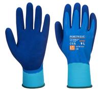 Portwest Liquid Pro Waterproof Grip Gloves Blue XL