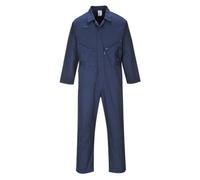 Portwest Coverall C813 Liverpool – Men's Polycotton Protective Boiler Suit, Navy Tall Small
