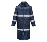 PORTWEST LONA Waterproof Hooded Rain Coat WorkWear Classic Rain Jacket F438 UK