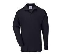 Portwest Long Sleeved Polo Shirt Black