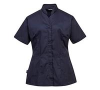 Portwest LW12 Women's Premier Tunic Short Sleeve Machine Washable Lilac 2X | Navy, Small, UPF 50+, Ladies Fit, Durable Polycotton Fabric, Key Loop in Pocket, Concealed Scissors Pocket, Workwear