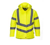 Portwest LW74 Women's Hi Vis Waterproof Jacket - Reflective Insulated Winter Safety Jacket Yellow, Small