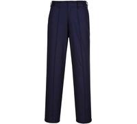 Portwest Ladies Elasticated Trousers Navy - Inside Leg: 33" Waist S 33"