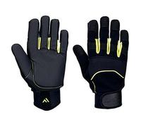 Portwest A791 Mechanics Anti-Vibration Glove Black M Colour: Black, Ha M