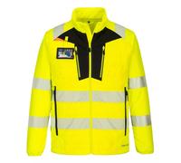PORTWEST Men DX4 Hi-Vis Hybrid Baffle Winter Jacket Padded Lined Workwear Coat