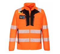 PORTWEST Men DX4 Hi-Vis Hybrid Baffle Winter Jacket Padded Lined Workwear Coat