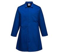 Portwest Men’s Food Coat, One Pocket, Size: L, Colour: Royal Blue, 2202RBRL