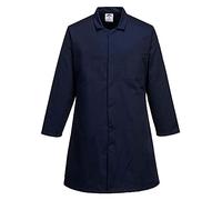 Portwest Men’s Food Coat, One Pocket, Size: S, Colour: Navy, 2202NARS