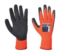 Portwest Large A140 - Thermal Grip Glove - Latex Orange/Black Option: