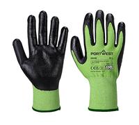 Portwest Mens 1 Pair Pack Green Cut Level 5 Resist Hand Protection Glove X-Small