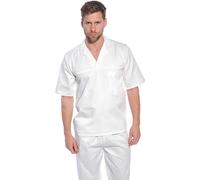 Portwest Bakers Shirt S/S, Size: L, Colour: White, 2209WHRL